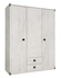 Picture of Black Red White Indiana Wardrobe 150x195cm Canyon Pine