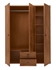 Picture of Black Red White Indiana Wardrobe 150x195cm Sutter Oak