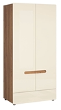 Show details for Black Red White Indio Wardrobe Sibiu Larch/Pearl