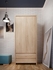 Picture of Black Red White Kaspian Wardrobe 90x200cm Sonoma Oak