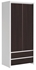 Picture of Black Red White Kaspian Wardrobe 90x200cm White&Wenge