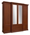 Picture of Black Red White Kent Wardrobe 227x225cm Chestnut