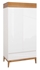 Picture of Black Red White Kioto Wardrobe White/Oak