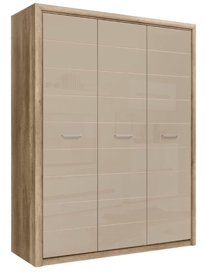 Picture of Black Red White Koen 2 Wardrobe 163x208cm Oak/Grey Sand