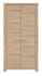 Picture of Black Red White Luttich Wardrobe Oak