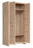 Picture of Black Red White Luttich Wardrobe Oak