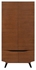 Picture of Black Red White Madison Wardrobe Brown Oak