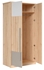 Picture of Black Red White Namek 2 Doors Wardrobe Beech/White/Grey