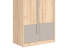 Picture of Black Red White Namek 2 Doors Wardrobe Beech/White/Grey