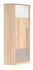 Picture of Black Red White Namek Corner Wardrobe Beech/White/Grey