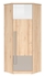 Picture of Black Red White Namek Corner Wardrobe Beech/White/Grey