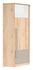 Picture of Black Red White Namek Corner Wardrobe Beech/White/Grey