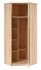 Picture of Black Red White Namek Corner Wardrobe Beech/White/Grey