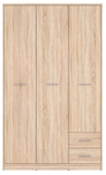 Show details for Black Red White Nepo Plus Wardrobe Sonoma Oak