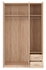 Picture of Black Red White Nepo Plus Wardrobe Sonoma Oak