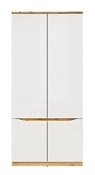 Show details for Black Red White Nuis SZF4D Wardrobe Wotan Oak/White