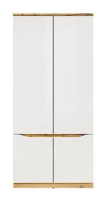 Picture of Black Red White Nuis SZF4D Wardrobe Wotan Oak/White