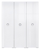 Show details for Black Red White Roksana II Wardrobe White