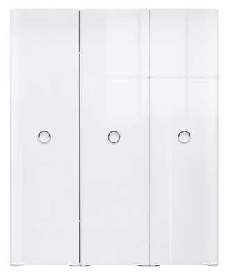 Picture of Black Red White Roksana II Wardrobe White