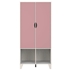 Picture of Black Red White Stanford Wardrobe Grey&Pink