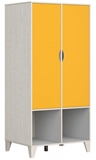 Show details for Black Red White Stanford Wardrobe Grey&Yellow