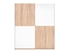 Picture of Black Red White Victoria Wardrobe 170 Sonoma Oak/White