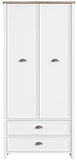 Show details for Black Red White Wardrobe Cannet White