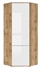 Picture of Black Red White Zele Corner Wardrobe Wotan Oak/White Gloss