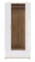 Picture of Black Red White Zele Wardrobe 90x195cm Wotan Oak/White Gloss