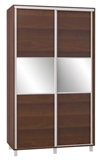 Show details for Bodzio SZP120 Sliding Wardrobe w/ Mirror 120x210cm Walnut