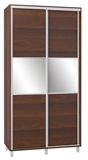 Show details for Bodzio SZP120W Sliding Wardrobe w/ Mirror 120x240cm Walnut