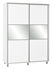 Picture of Bodzio SZP150 Sliding Wardrobe w/ Mirror 150x210cm White