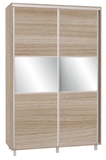 Show details for Bodzio SZP150W Sliding Wardrobe w/ Mirror 150x240cm Latte