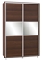 Picture of Bodzio SZP150W Sliding Wardrobe w/ Mirror 150x240cm Walnut