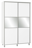 Show details for Bodzio SZP150W Sliding Wardrobe w/ Mirror 150x240cm White