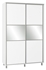 Picture of Bodzio SZP150W Sliding Wardrobe w/ Mirror 150x240cm White