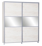 Show details for Bodzio SZP180 Sliding Wardrobe w/ Mirror 180x210cm Sonoma Oak Pearl