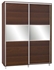 Picture of Bodzio SZP180W Sliding Wardrobe w/ Mirror 180x240cm Walnut