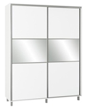 Show details for Bodzio SZP180W Sliding Wardrobe w/ Mirror 180x240cm White