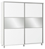 Picture of Bodzio SZP200 Sliding Wardrobe w/ Mirror 200x210cm White