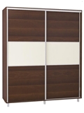 Show details for Bodzio SZP200W Sliding Wardrobe 200x240cm Walnut/Vanila