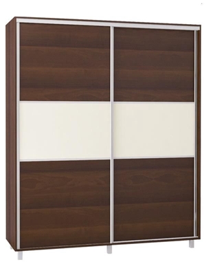 Picture of Bodzio SZP200W Sliding Wardrobe 200x240cm Walnut/Vanila