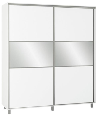 Picture of Bodzio SZP200W Sliding Wardrobe w/ Mirror 200x240cm White