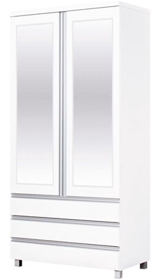 Picture of Bodzio Wardrobe with Mirrors AG40 White