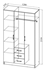 Picture of DSV Ronda ŠKR1200.2 Wardrobe Light/Dark Ash Shimo