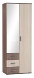 Show details for DSV Ronda ŠKR800.3 Wardrobe Light/Dark Ash Shimo