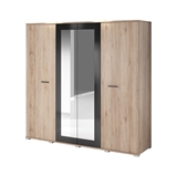 Show details for Idzczak Furniture Bari 4D Wardrobe San Remo Oak