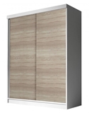 Show details for Idzczak Furniture Bono BIS Wardrobe 160cm White / Sonoma Oak