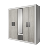 Show details for Idzczak Furniture Helios 5D Wardrobe Gray