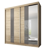 Show details for Idzczak Furniture Milano 15 2D Wardrobe Remo Sand / Gray